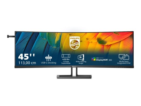 PHILIPS Curved Business Monitor 45B1U6900C/00 44.5" 5120x1440/32:9/450  cd/m²/4ms/ HDMI DisplayPort USB Audio Out