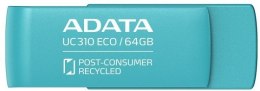 Pamięć USB ADATA UC310 ECO 64 GB 3.2 Gen1 Zielony