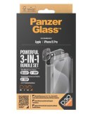 PanzerGlass | Panzerglass 3-w-1 Pack | iPhone | iPhone 15 Pro | Clear | PicturePerfect Camera Lens Protector, etui HardCase komp