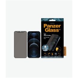 PanzerGlass | Screen protector - glass - with privacy filter | Apple iPhone 12 Pro Max | Tempered glass | Black | Transparent