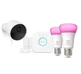 Philips Hue Secure Camera Set WCA E27, Bridge, Sensors