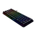 Razer | Huntsman Mini 60% | Klawiatura dla graczy | Opto-mechaniczna | Podświetlenie LED RGB | RU | Czarna | Przewodowa