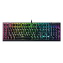 Razer | Mechaniczna klawiatura do gier | BlackWidow V4 X | Mechaniczna klawiatura do gier | Przewodowa | USA | Czarna | Żółte pr