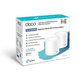 TP-LINK | AX3000 Whole Home Mesh Wi-Fi 6 System | Deco X60 (2-pack) | 802.11ax | 2402+574 Mbit/s | 10/100/1000 Mbit/s | Ethernet