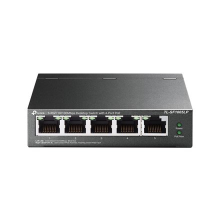 TP-LINK | Switch | TL-SF1005LP | Niezarządzalny | Desktop | Ilość portów 10/100 Mb/s (RJ-45) 5 | Ilość portów 1 Gb/s (RJ-45) | I