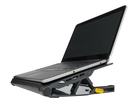 Targus Stand | Chill Mat with 4 USB-A Port Hub - for up to 16-inch Laptops | Black/Grey