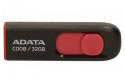 ADATA | C008 | 32 GB | USB 2.0 | Czarny/Czerwony