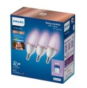 WiZ Philips Smart WiFi Candle C37 E14 4.9W 470Lm RGB, 3pcs pack Wizarding World