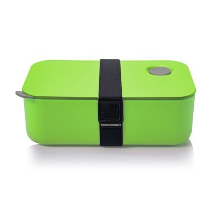 Yoko Design 1386-7850D Lunch Box, zielony, pojemność 1 L, nie zawiera bisfenolu A (BPA)