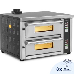 Piec do pizzy elektryczny z szamotem na 8 pizz śr. 33 cm 400 V 8400 W